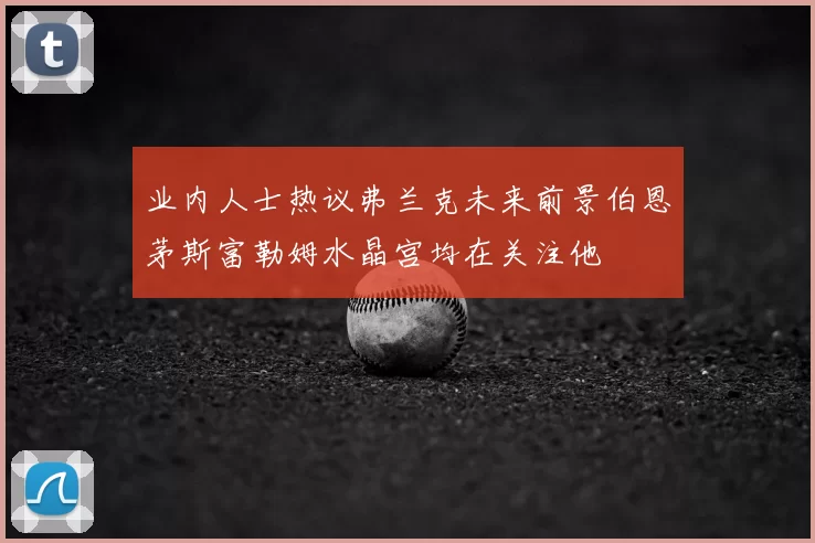 业内人士热议弗兰克未来前景伯恩茅斯富勒姆水晶宫均在关注他