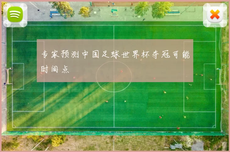 专家预测中国足球世界杯夺冠可能时间点