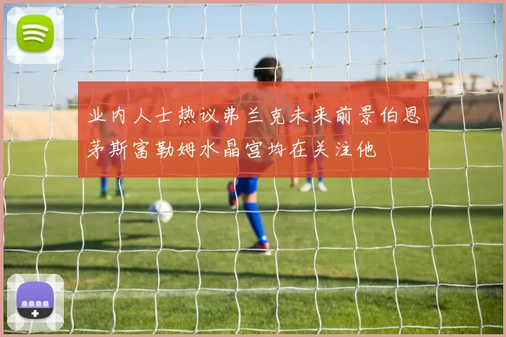 业内人士热议弗兰克未来前景伯恩茅斯富勒姆水晶宫均在关注他