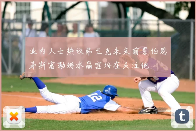业内人士热议弗兰克未来前景伯恩茅斯富勒姆水晶宫均在关注他