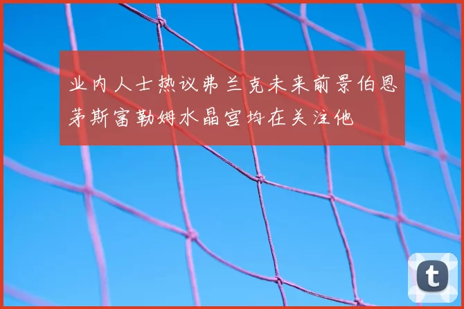 业内人士热议弗兰克未来前景伯恩茅斯富勒姆水晶宫均在关注他